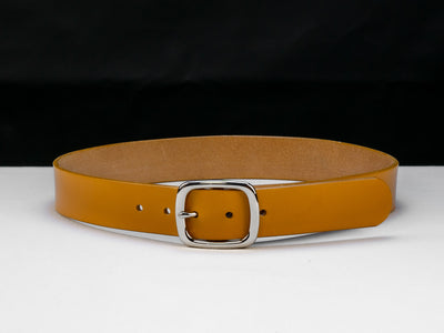 Leather Belt Diem ~ London Tan Sedgwick Belt with Centre-bar Buckle - Atlas Leathercraft - Handmade Australian Leather Goods