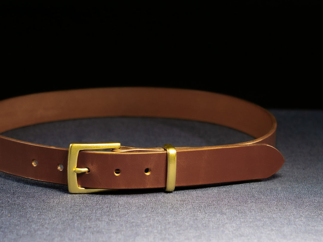 Opus ~ Hazel Sedgwick Leather Belt with Heel-bar Buckle