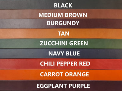 Leather Belt Minima ~ Eggplant Purple Green Belt with Brass Buckle - Atlas Leathercraft - Handmade Australian Leather Goods