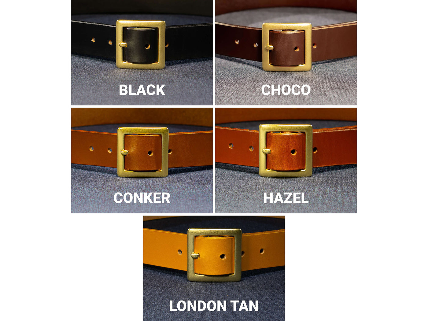 Leather Belt Opus ~ Black Sedgwick Belt with Garrison Centre-bar Buckle - Atlas Leathercraft - Handmade Australian Leather Goods