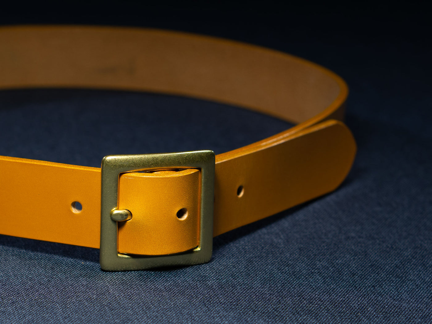 Leather Belt Opus ~ London Tan Sedgwick Belt with Garrison Centre-bar Buckle - Atlas Leathercraft - Handmade Australian Leather Goods